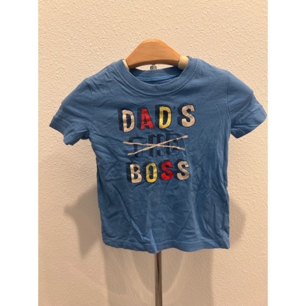 OshKosh Originals Toddler Blue Dads The Boss Graphic T-Shirt‎ 24M